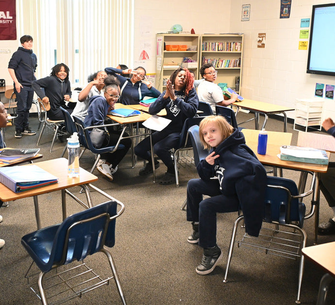 West Village Academy students